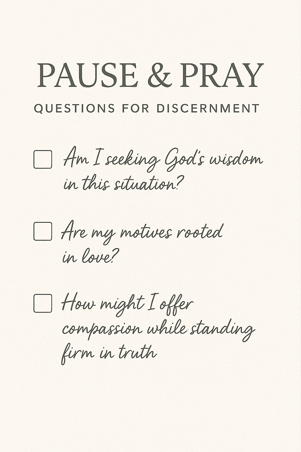 Devotional: Discernment in&nbsp;Compassion